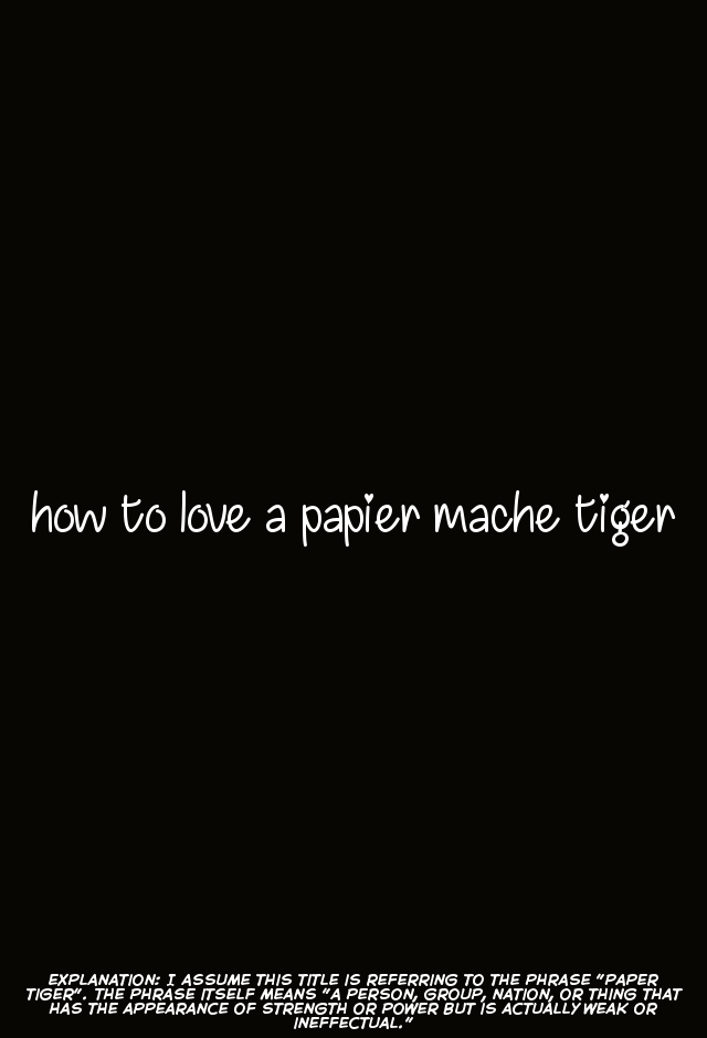 Hariko no Tora no Aishikata | How to Love a Papier Mache Tiger